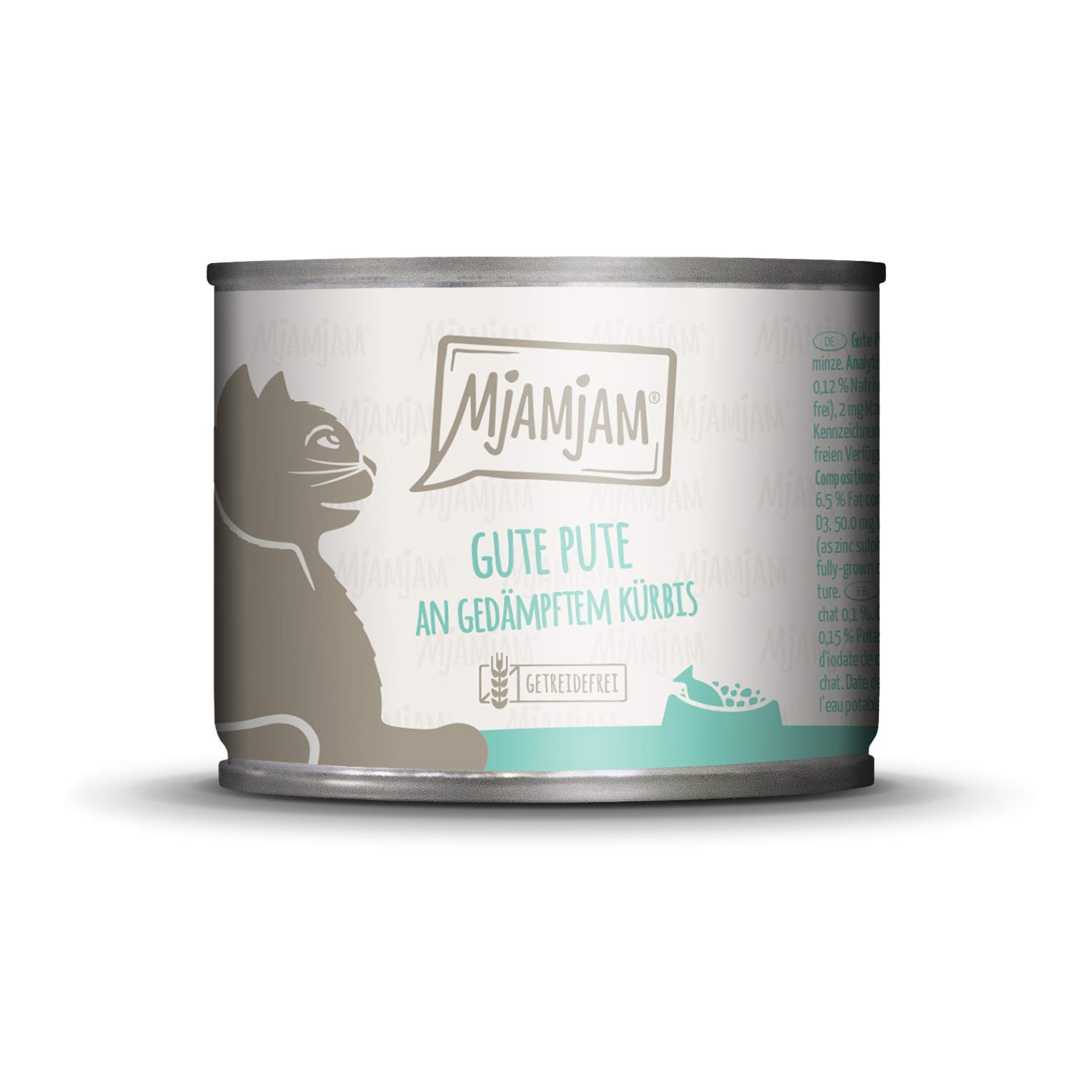 MjAMjAM - cibo umido premium per gatti - gustosa scatola, confezione da 12 (12 x 200 g), senza cereali con carne extra