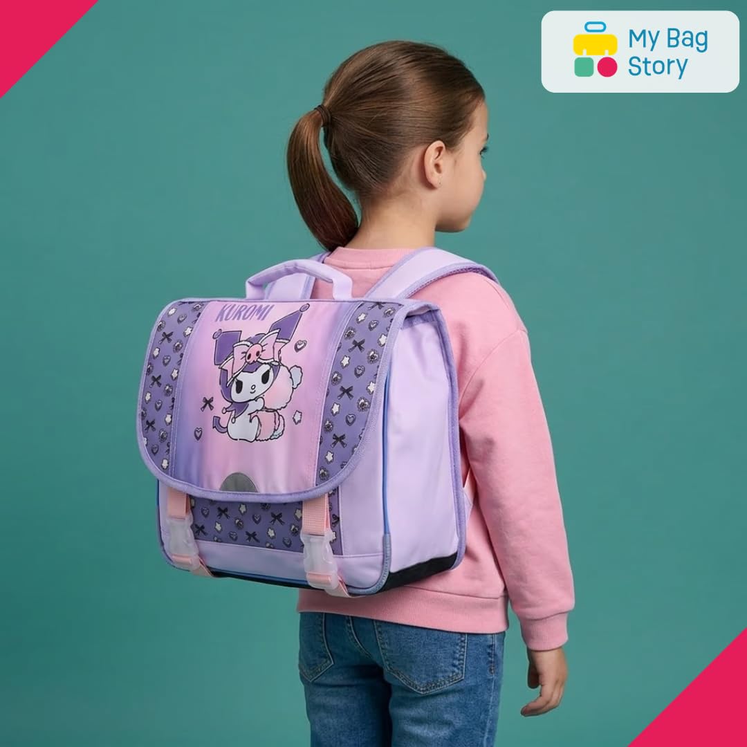 mybagstory | Cartable Kuromi | Double Compartiment | Violet 33x12x38 cm