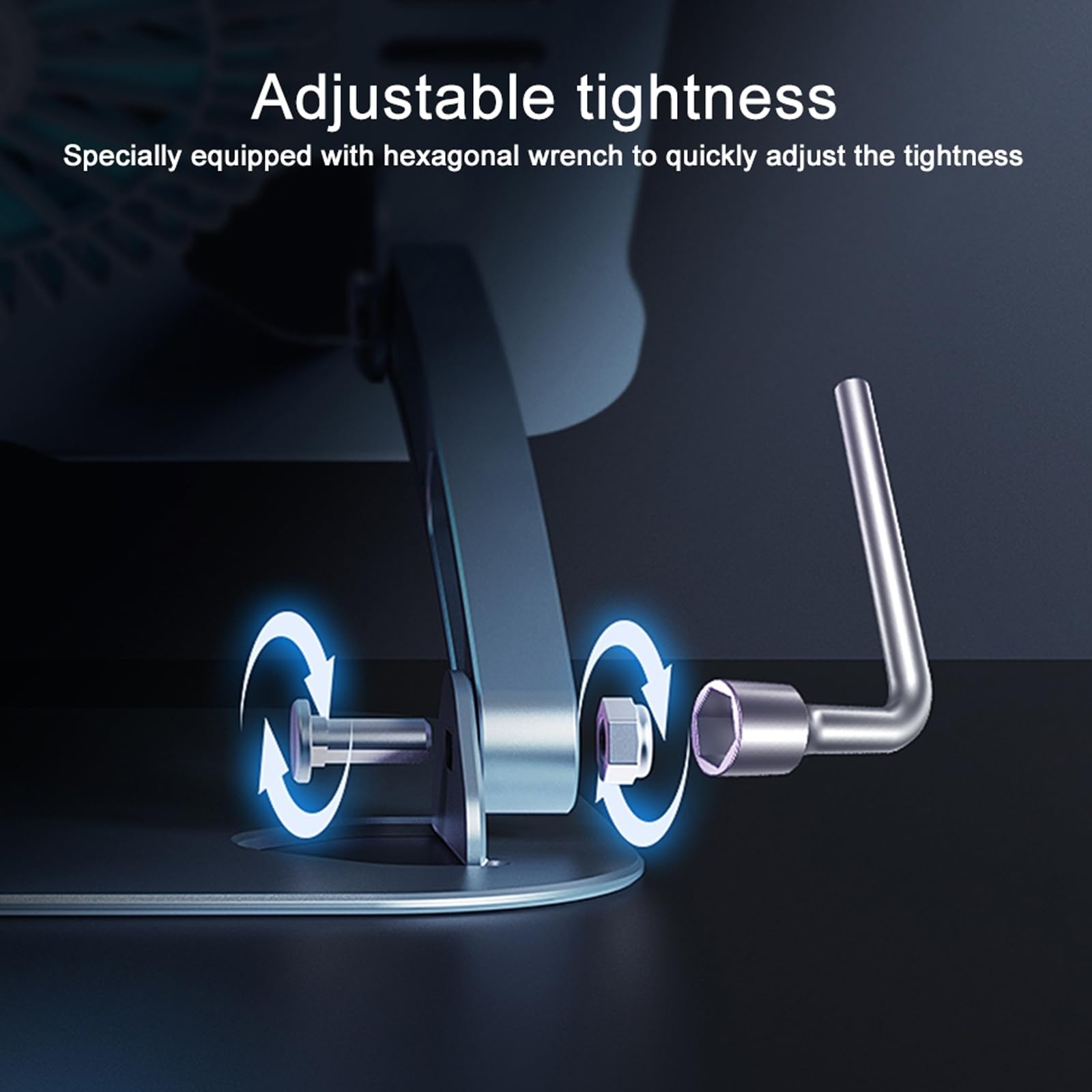 Support de refroidissement pour ordinateur portable – Support ergonomique fin pour ordinateur portable pour bureau, ventilateur de refroidissement à 3 vitesses réglable en hauteur pour