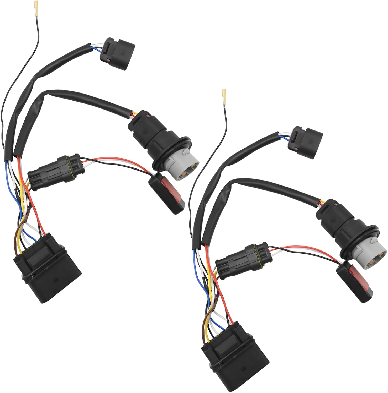 2Pcs 810003 Projector Headlights Conversion Adapter Wire Harness, Replacement for Ram 1500 2500 3500 2013-2018, Replaces 810003