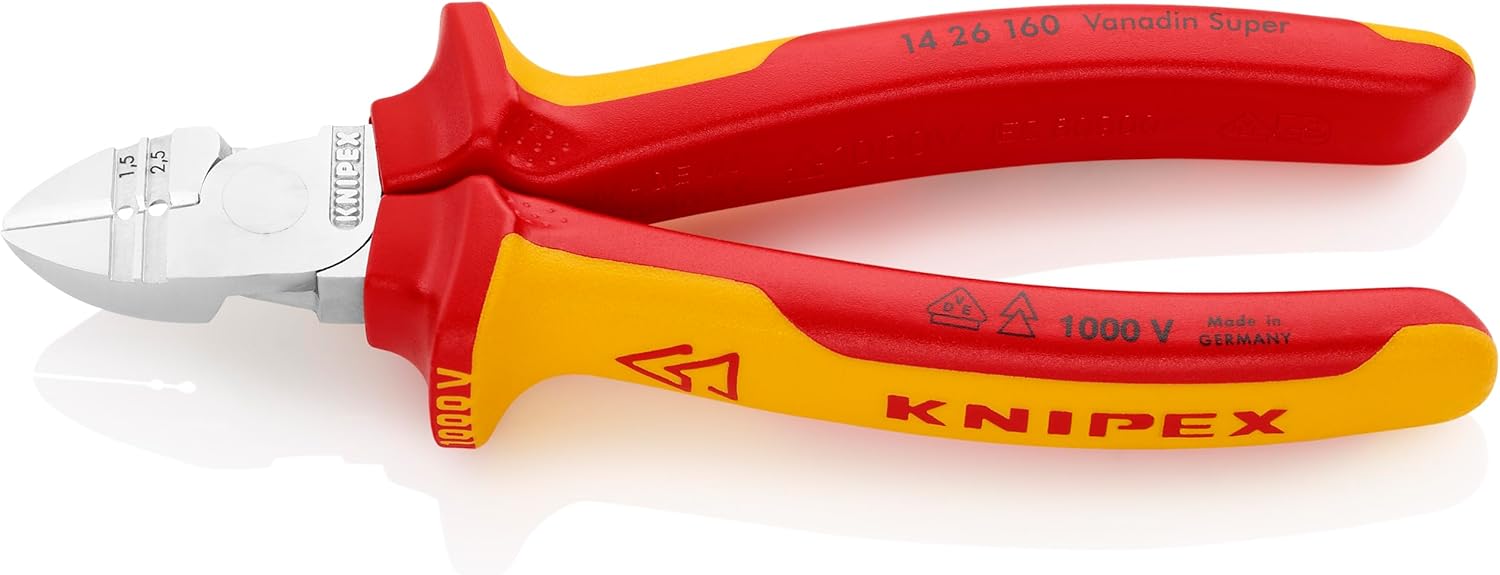 KNIPEX Diagonal Cut Pliers w/Stripper-1000V Insulated
