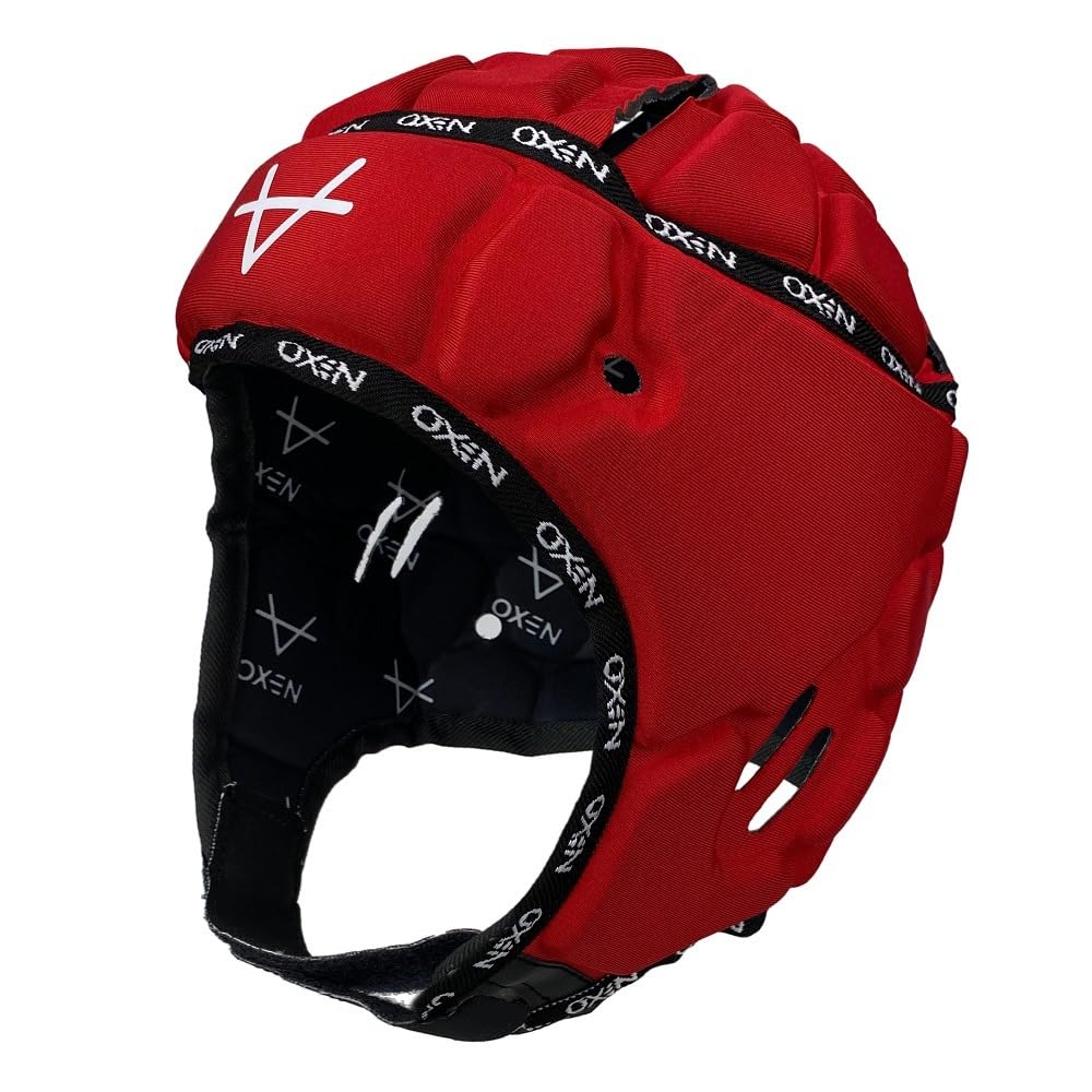 Oxen Pro Kids Rugby Headguard (Red, XS)