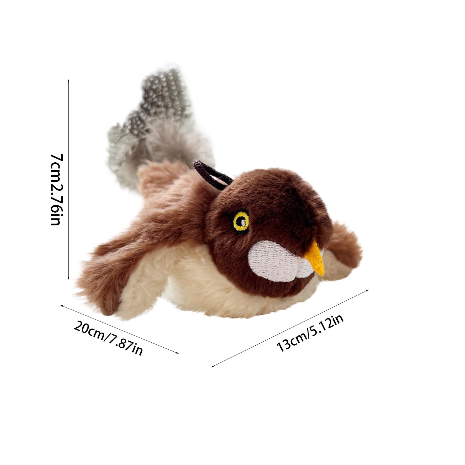 Amazon.co.jp: フラッピングバード猫おもちゃ, 刺激的なぬいぐるみ型猫