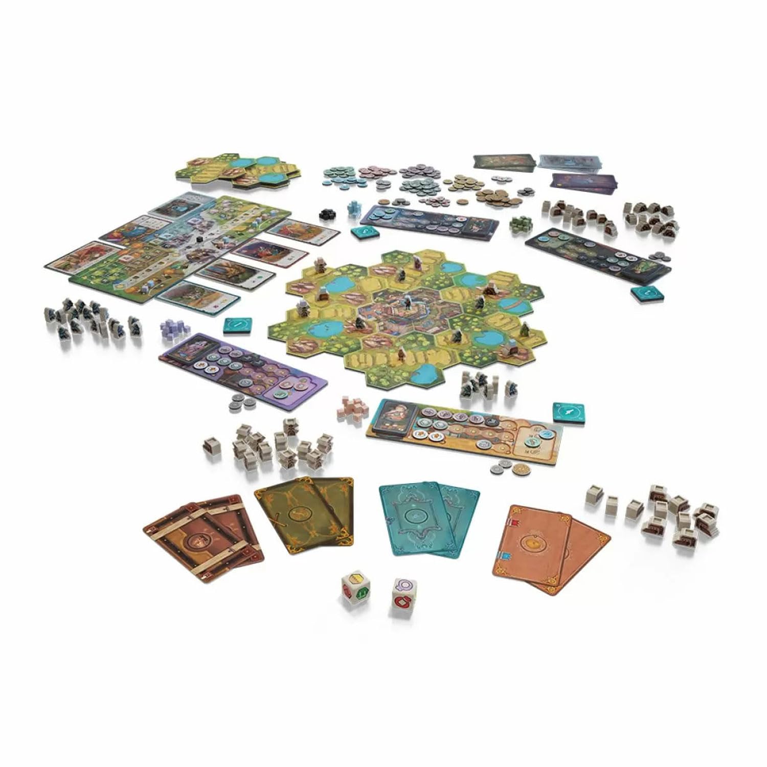 Haunted Lands, Spannendes Gesellschaftsspiel mit Geistern, Hochwertige Holzkomponenten, Ideal für Familien, Für 2-4 Spieler ab 15 Jahren
