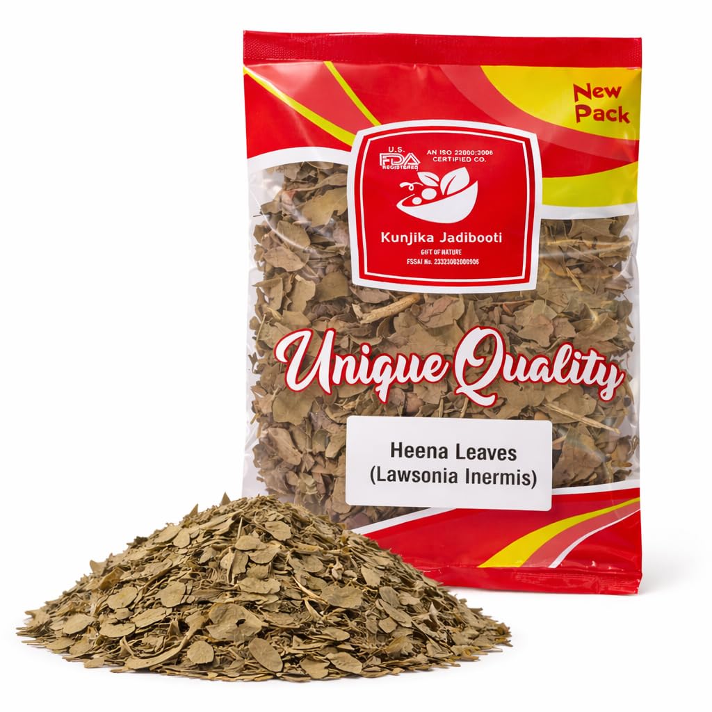 Heena Mehndi Patti Sukhi Natural Henna Leaves for Hair Color Conditioning Herbal Hair Care Henna Leaves Dry for Hair Conditioning Herbal Mehndi Patti for DIY Hair Pack Natural Use - 100 gm-image-14