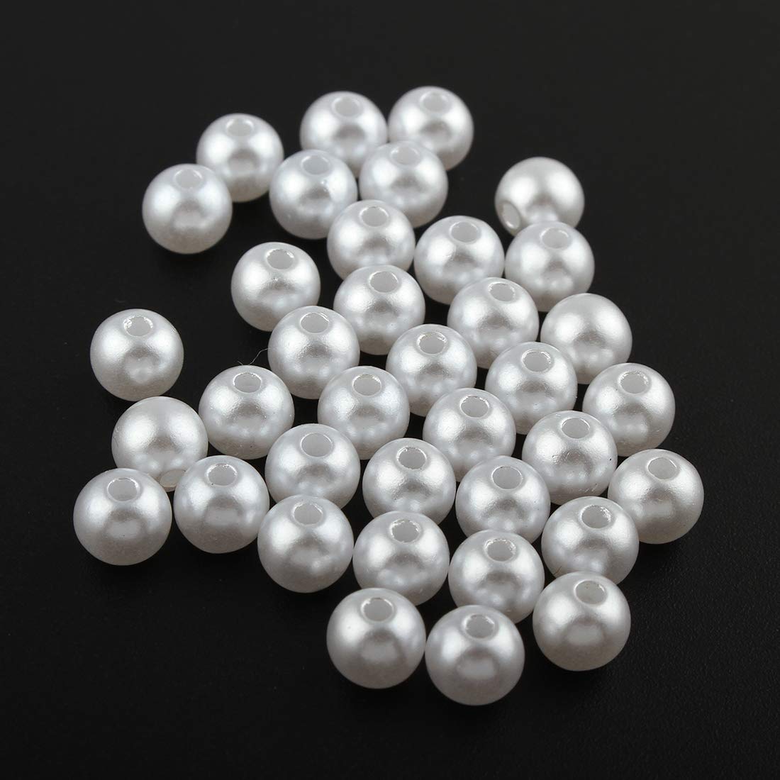 300 Perle Madreperla Artificiali Bianche: Forma Ovale A Goccia 8x4 Mm, Con Foro Da 1,3 Mm Per Gioielli E Decorazioni Fai Da Te