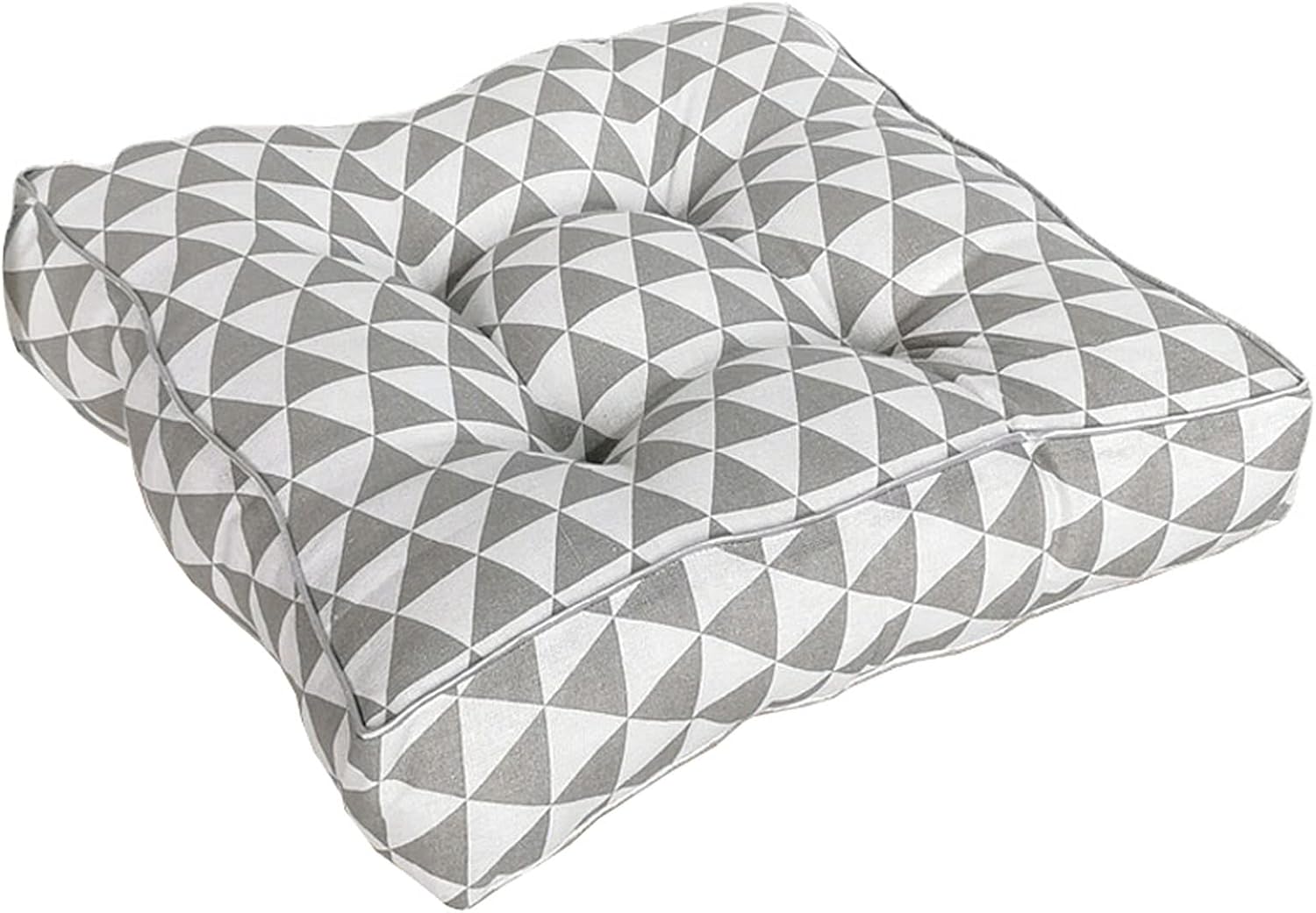 WJXBoos Chair Pads and Cushions for Dining Chair Linen Seat Pads Thick Tatami Seat Cushions Square Futon Kitchen Chair Cushions (O,16"*16"*4")