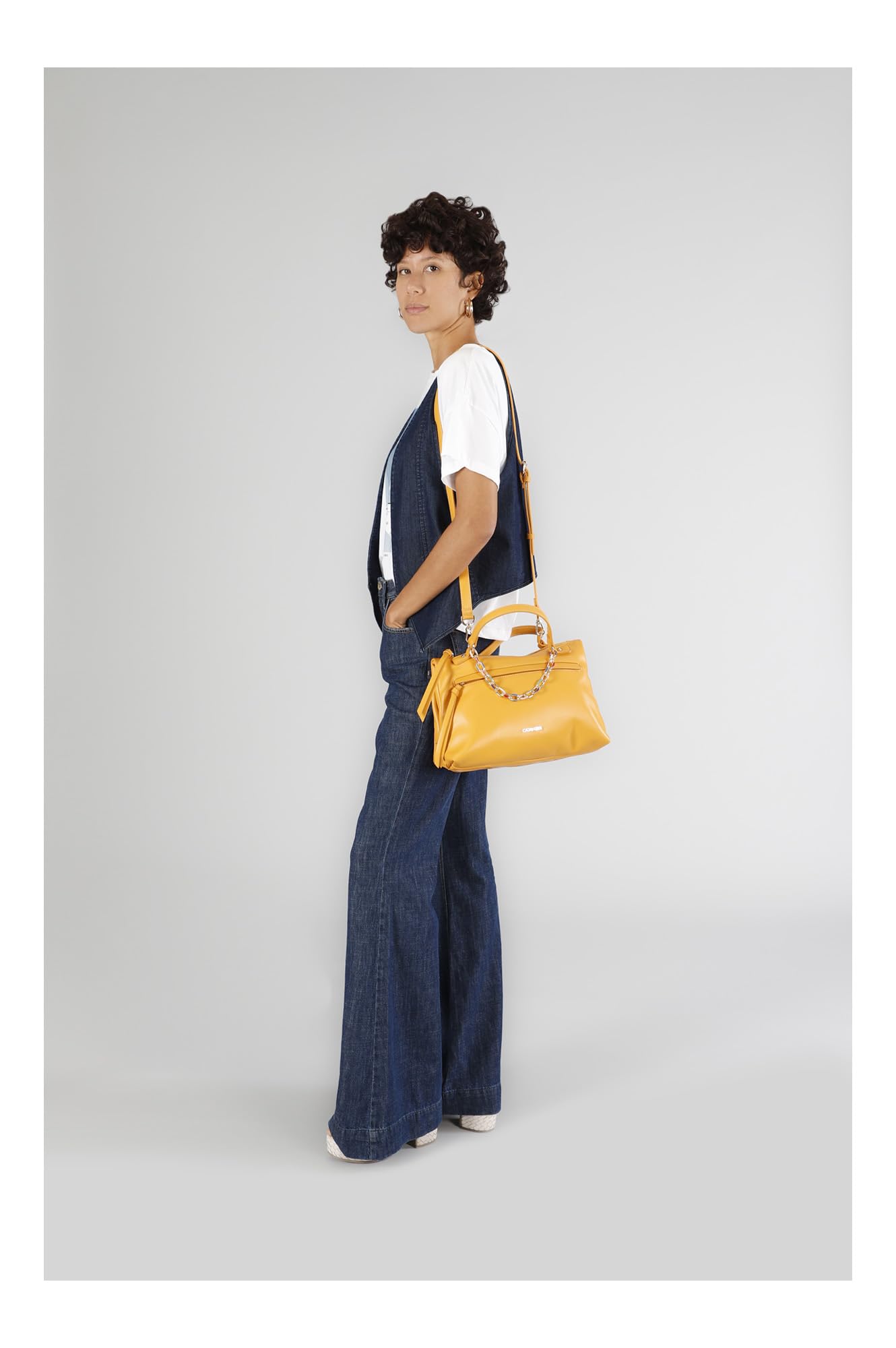 CAFèNOIR - Baúl Con Bolsillo Frontal Y Cadena Esmaltada Multicolor, Para Mujer, Talla Única
