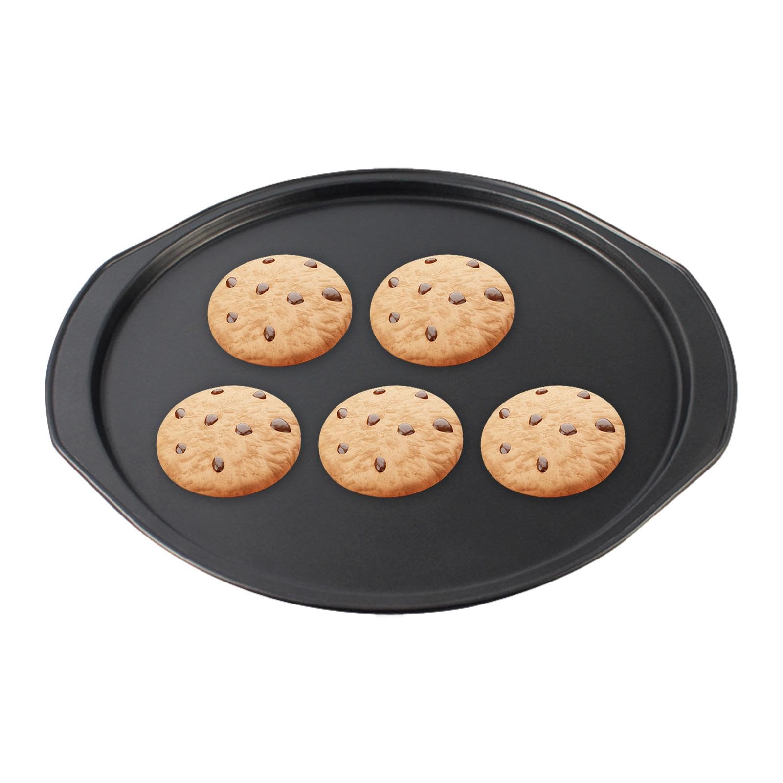 MANCHAP 4 Stampi Per Pizza Rotondi Da 12 Pollici Con Fori - Antiaderenti In Acciaio Al Carbonio - Per Cottura Croccante
