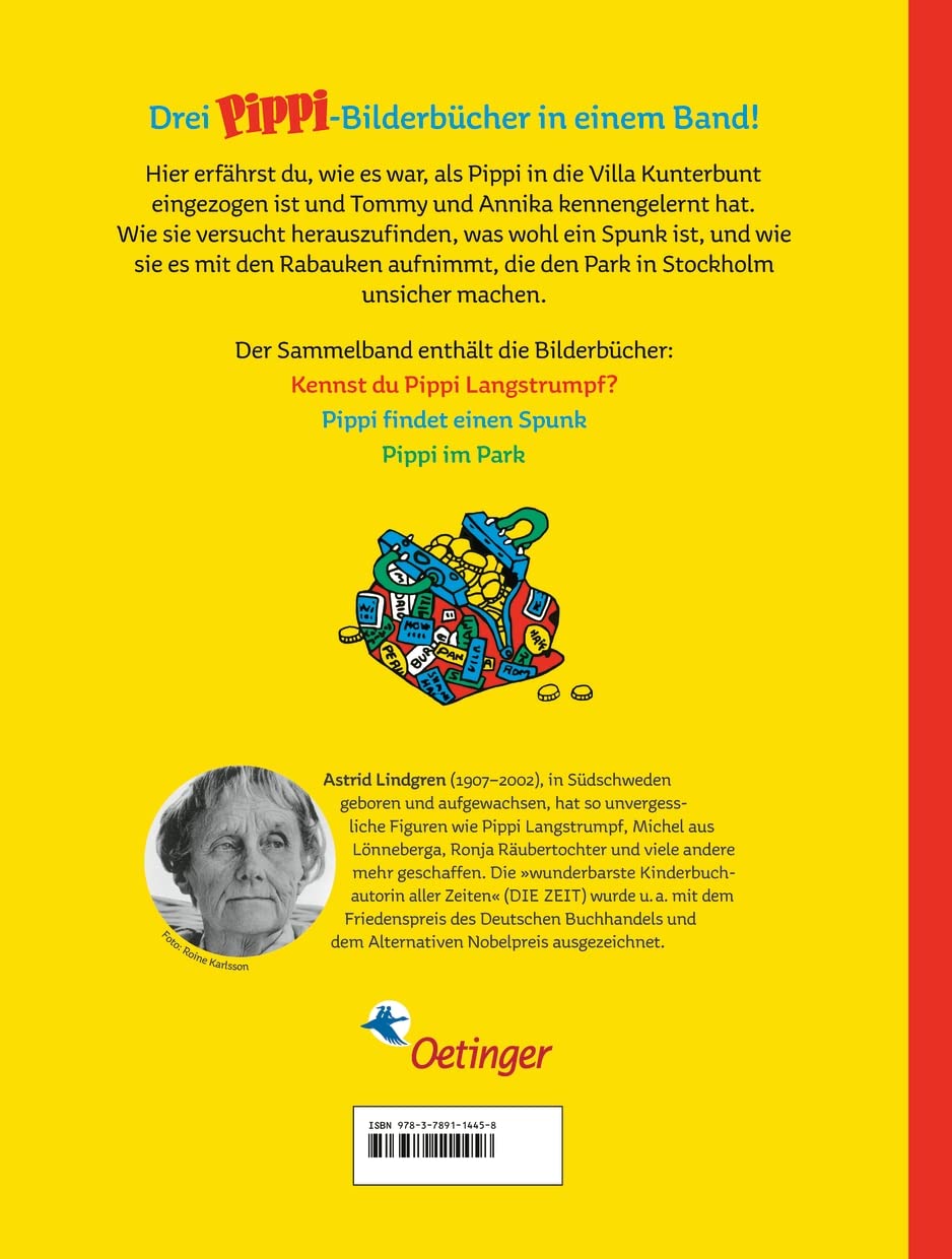 Hier kommt Pippi Langstrumpf. Der kunterbunte Bilderbuchschatz: Astrid Lindgren Kinderbuch-Klassiker. Oetinger Bilderbuch und Vorlesebuch ab 4 Jahren