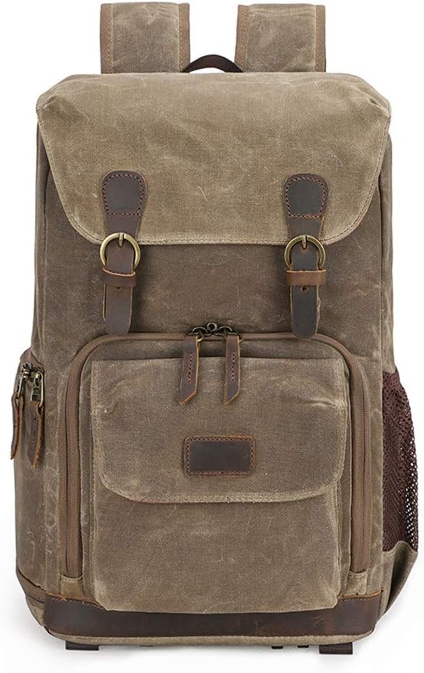 Zaino per fotocamere casual di grande capacità Zaino per fotocamera Fotocamera vintage DSLR Fotografia Zaino da escursionismo Zaino per fotocamere/