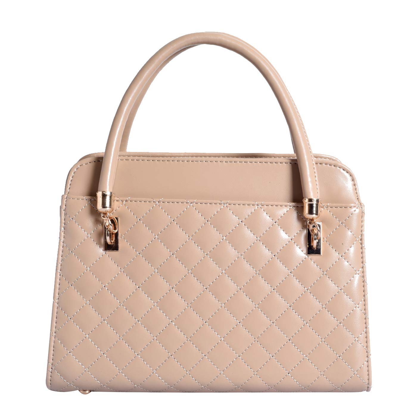Lino Perros Women's Faux Leather Handbag (Beige) 3