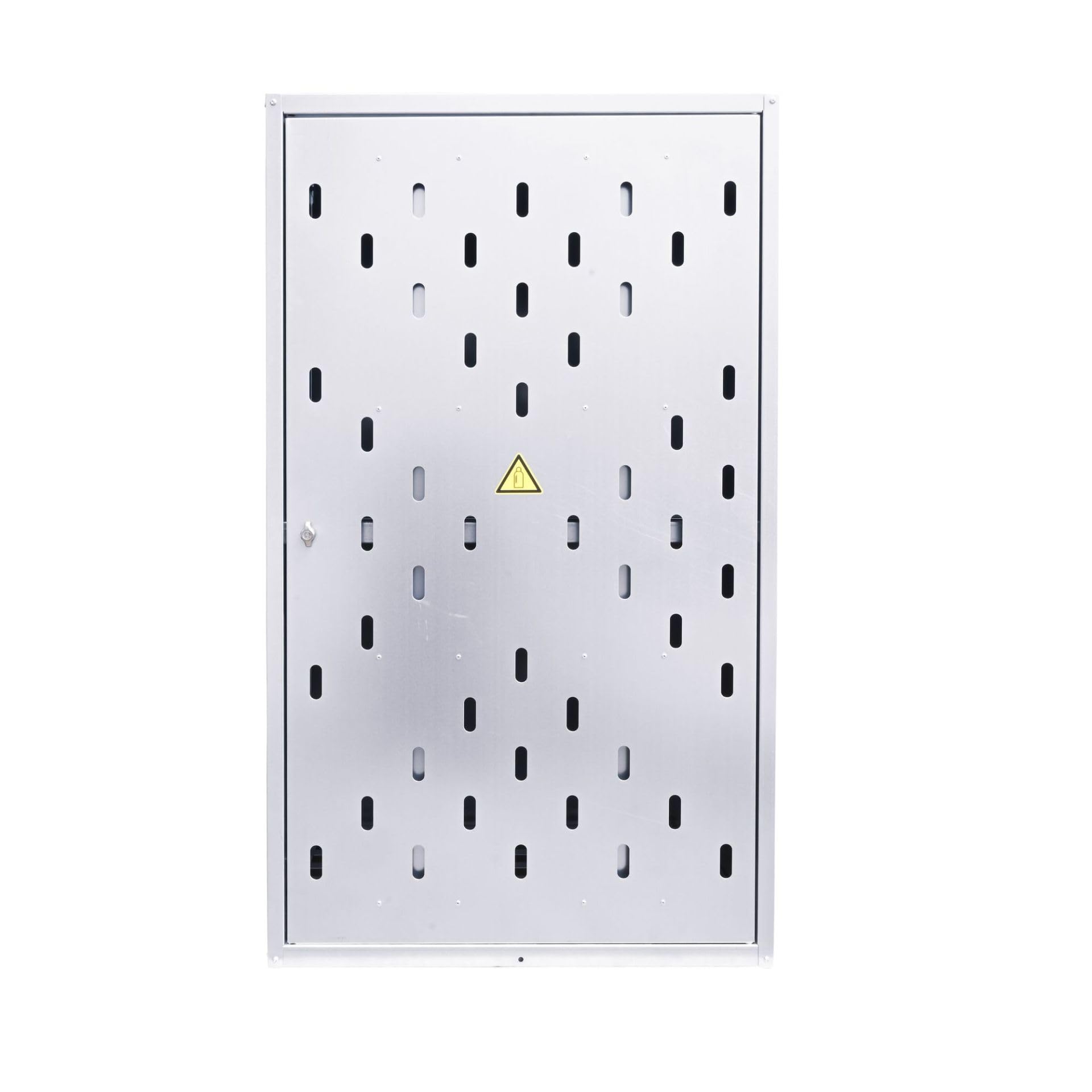 Propangasflaschen-Schrank verzinkt 1500 x 842 x 690 mm | Gasflaschenschrank | Für 10x11 kg oder 4x33 kg, Feuerverzinkter Stahl, Abschließbar, Belüftung, Außenbereich