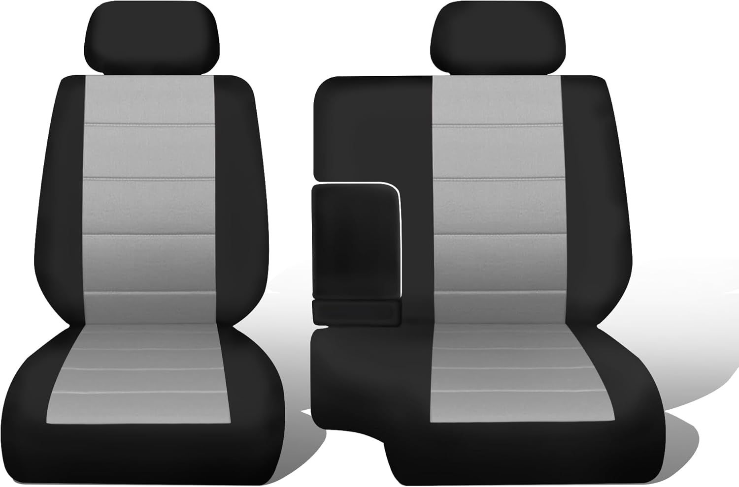 Jokuye 60/40 Front Split Bench Seat Covers for Toyota Tacoma 1995 1996 1997 1998 1999 2000，Heavy Duty Polyester Fabric with Headrest & Console Covers, Easy Install – Red
