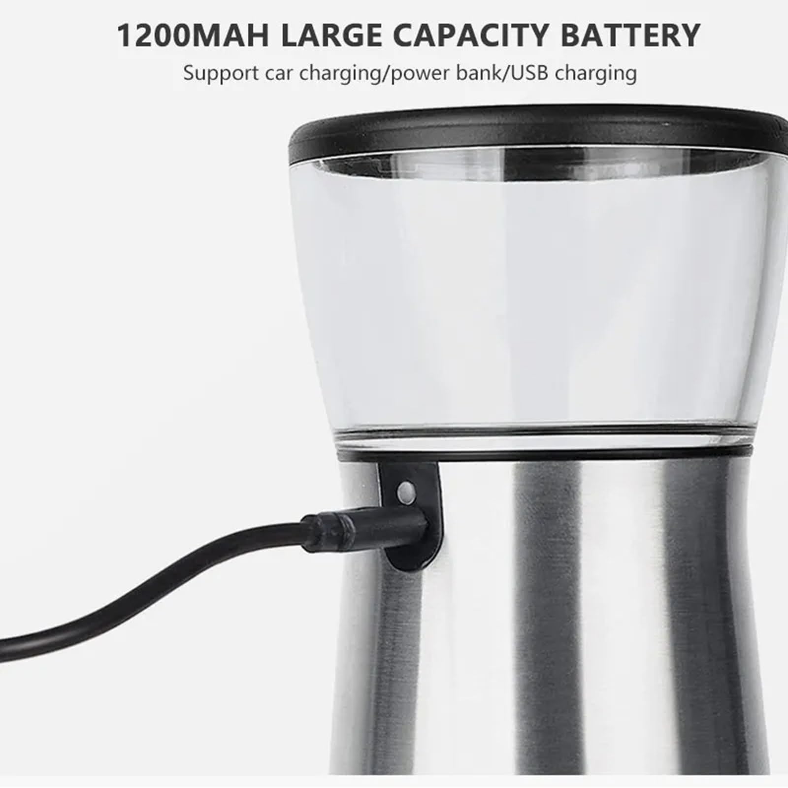 Moulin à café électrique Portable, broyeur alimentaire Rechargeable par USB, adapté aux herbes, épices, céréales, accessoires de cuisine
