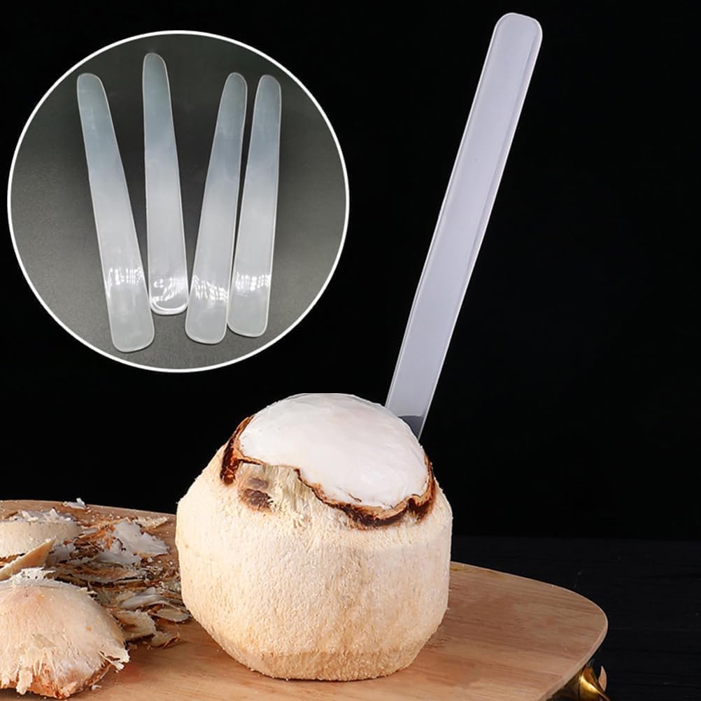 Coconut Meat Scraper, White Coconut Opener, Soft and Flexible Coconut Egg Tools Kitchen Utensils and Gadgets for Coconut Lovers Melon Ballers, Coconut Scraper, Coconut Opener, Coconut Opener Tool, 1