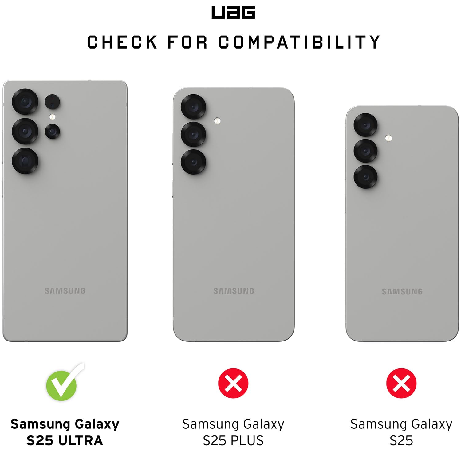 Urban Armor Gear Pathfinder Case Samsung Galaxy S25 Ultra Housse (Designed for Samsung, Compatible avec Le Chargement sans Fil, Coque pour téléphone Portable aux Normes Militaires) Noir