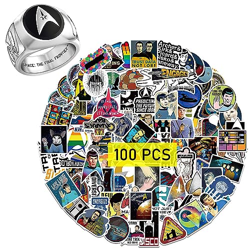 GTOTd Star Adventure Movie Stickers Aufkleber (100 Stück Mit Ring Dekor) Geschenke Merch Movie Party Supplies Deko Für Laptop Wohnzimmer Skateboard Graffiti