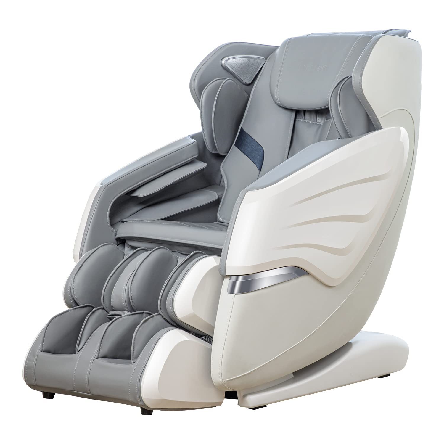 aphrophina AI Voice-Controlled Full Body Massage Recliner for Deep Relaxation, Adjustable Zero Gravity and Heating - Gray