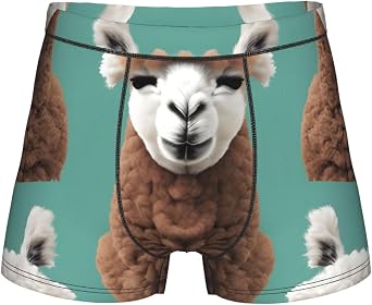 Alpaca Llama Print MenS Underwear Pack,Boxer Briefs For Men,Ideal MenS Underwear Base Layer