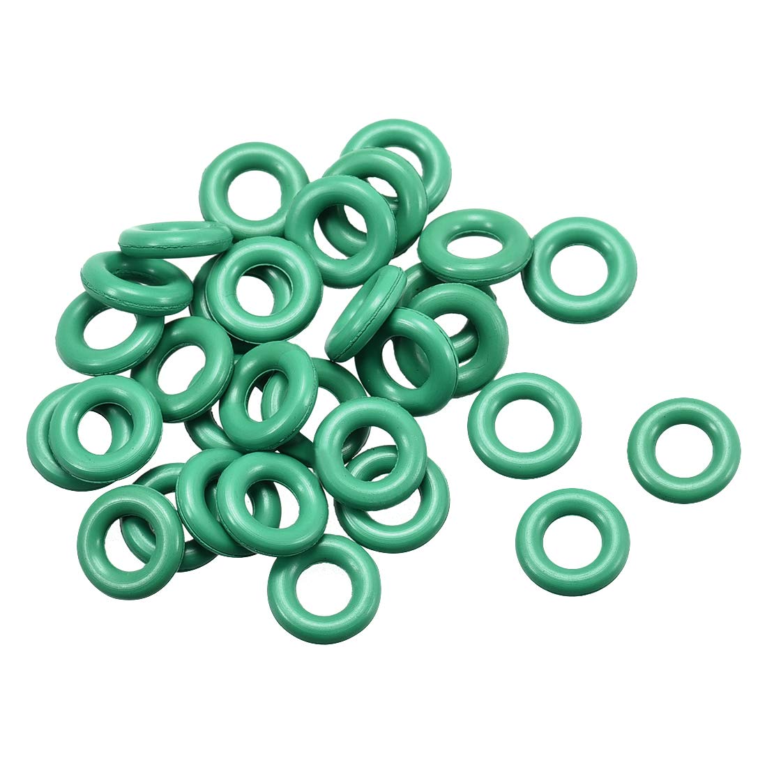 Uxcell Fluorine Rubber O-Rings, 78mm OD, 74.2mm ID, 1.9mm Width, Green, Pack Of 5 - FKM Seals For Plumbing & Machinery