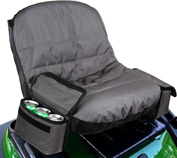 Tractor Seat Cover for Husqvarna,Cub Cadet,Craftsman, Kubota,John Deere Riding Lawn MowerGrey,Medium