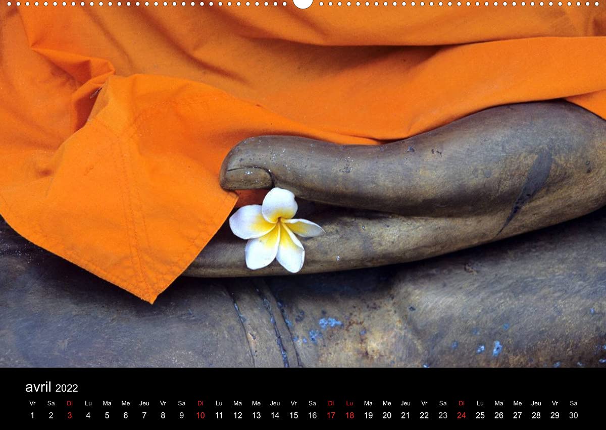 Bouddha Le Maître de Zen (Premium, hochwertiger DIN A2 Wandkalender 2022, Kunstdruck in Hochglanz): Images du Bouddha, d'Asie et d'ailleurs. (Calendrier mensuel, 14 Pages )