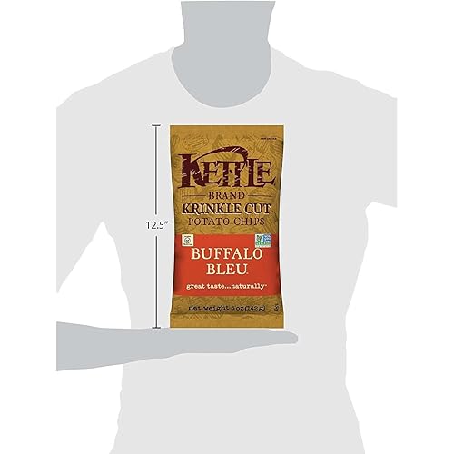 Vista 282 de Kettle Brand Papas fritas, papas fritas con ajo y parmesano, 7.5 onzas (paquete de 12)