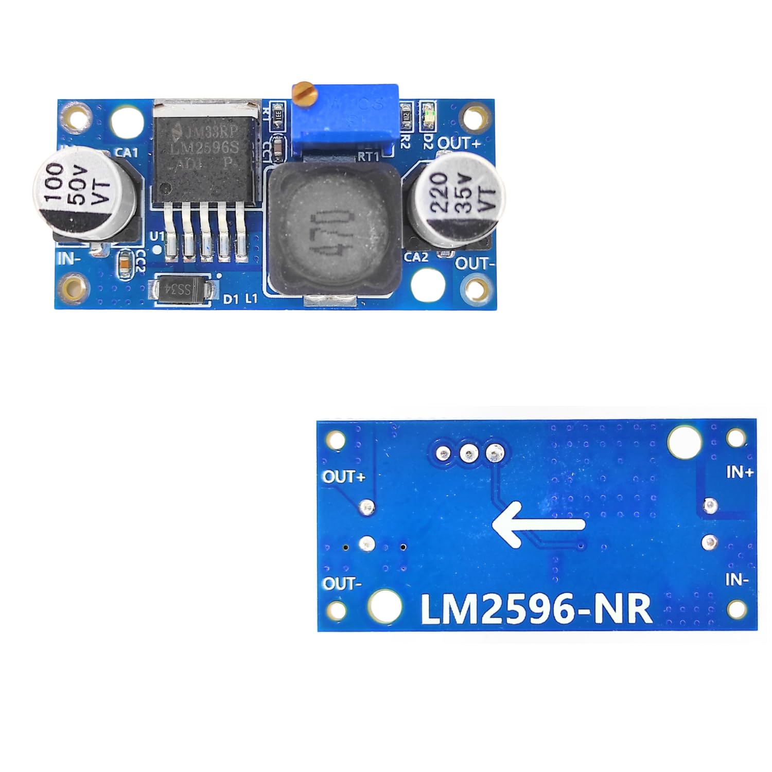 UNIVERSAL HUB LM2596 DC-DC Step Down Power Supply Module 3A Voltage Regulator 24V 12V 5V 3V 4.0-40 to 1.3-37V Pack of 1.-image-31