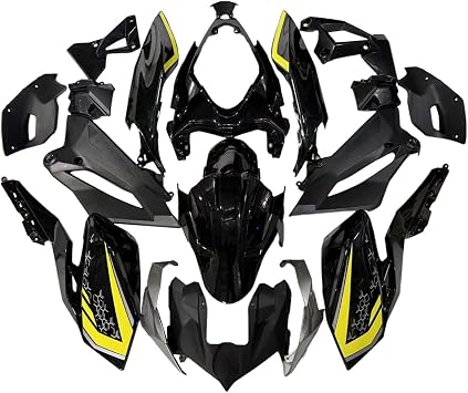 ABS Plastic Bodywork Injection Fairing Kit Fit for Kawasaki 2018-2020 Z400 18 19 20 Z 400 2018 2019 2020 Motorcycle Fairings Complete Body Frame Body Panel - Yellow & Black