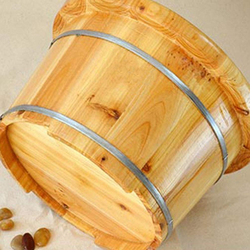Drewniane wiadro do kąpieli stóp Relax Pedicure Kąpiel stóp, Spa stóp i nóg dla dorosłych, Drewniane wiadro do sauny, Spa do masażu stóp dla domu, Duża wanna z hydromasażem do stóp Bardzo łatwy w