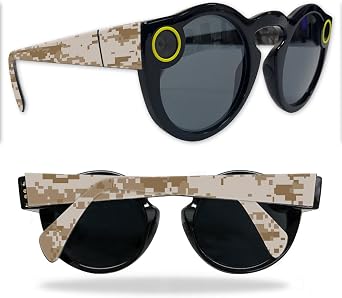 MightySkins Skin Compatible with Snapchat Snapchat Spectacles - Desert Camo | Protective, Durable, and Unique Vinyl Decal wrap Cover | Easy to Apply, Remove, and Change Styles | Made in The USA