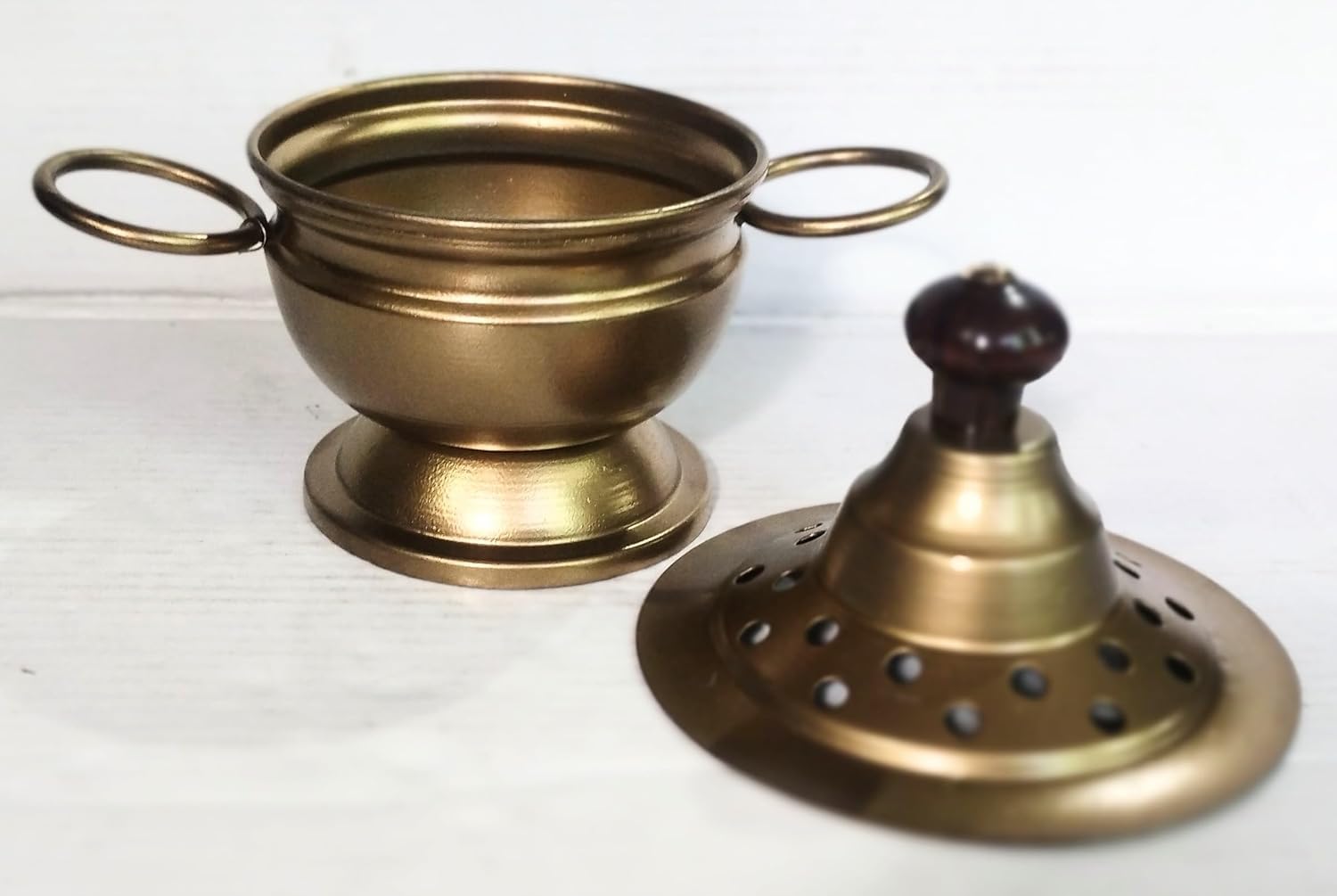 Incense Frankincense Burner Iron Incense Holder Censor Decor Item for Home Purifying and Gifting Purpose- 3.5 Inch Diameter