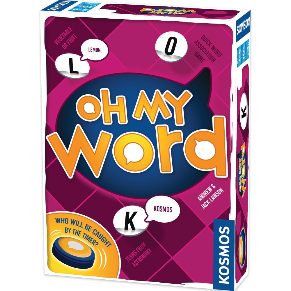 Oh My Word Family Word Game | Real-Time Category Game for Parties | Draw, Name and Pass Before the Timer Goes Off | 2-6 Players Ages 10+