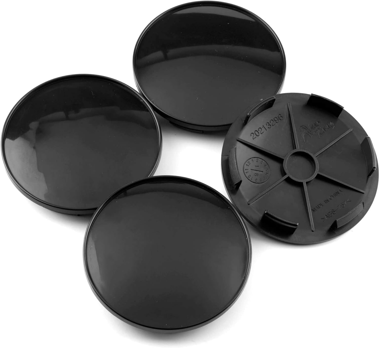 RTRHINOTUNING 4 Pack 2.68“(68mm)/ 2.42"(62mm) Wheel Center Caps Black for Wheel Rim : Automotive