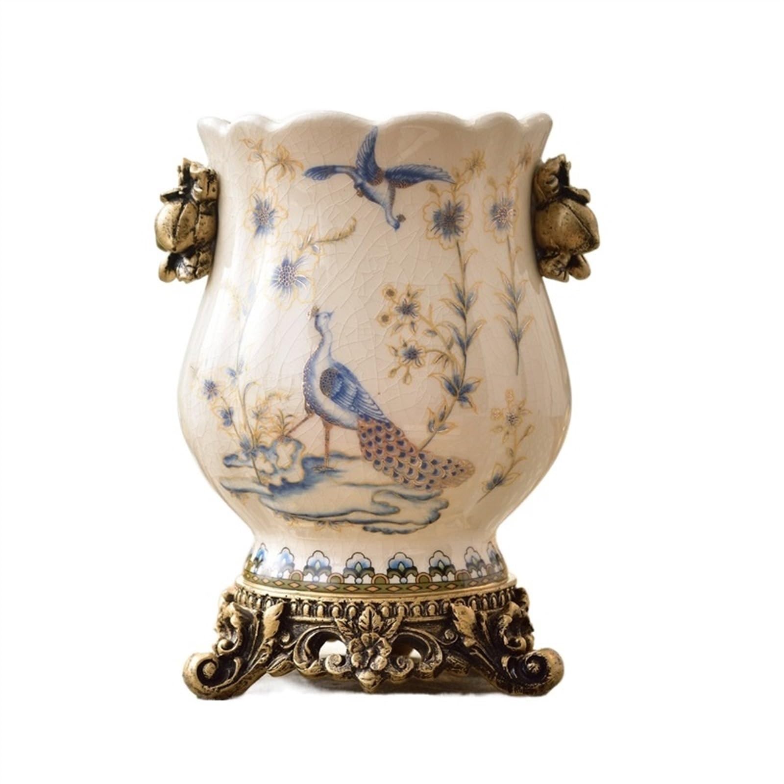 Bzgpmfud B Vase Desktop Flower New Chinese Style Ceramic S Creative Decorations Handicrafts(B)