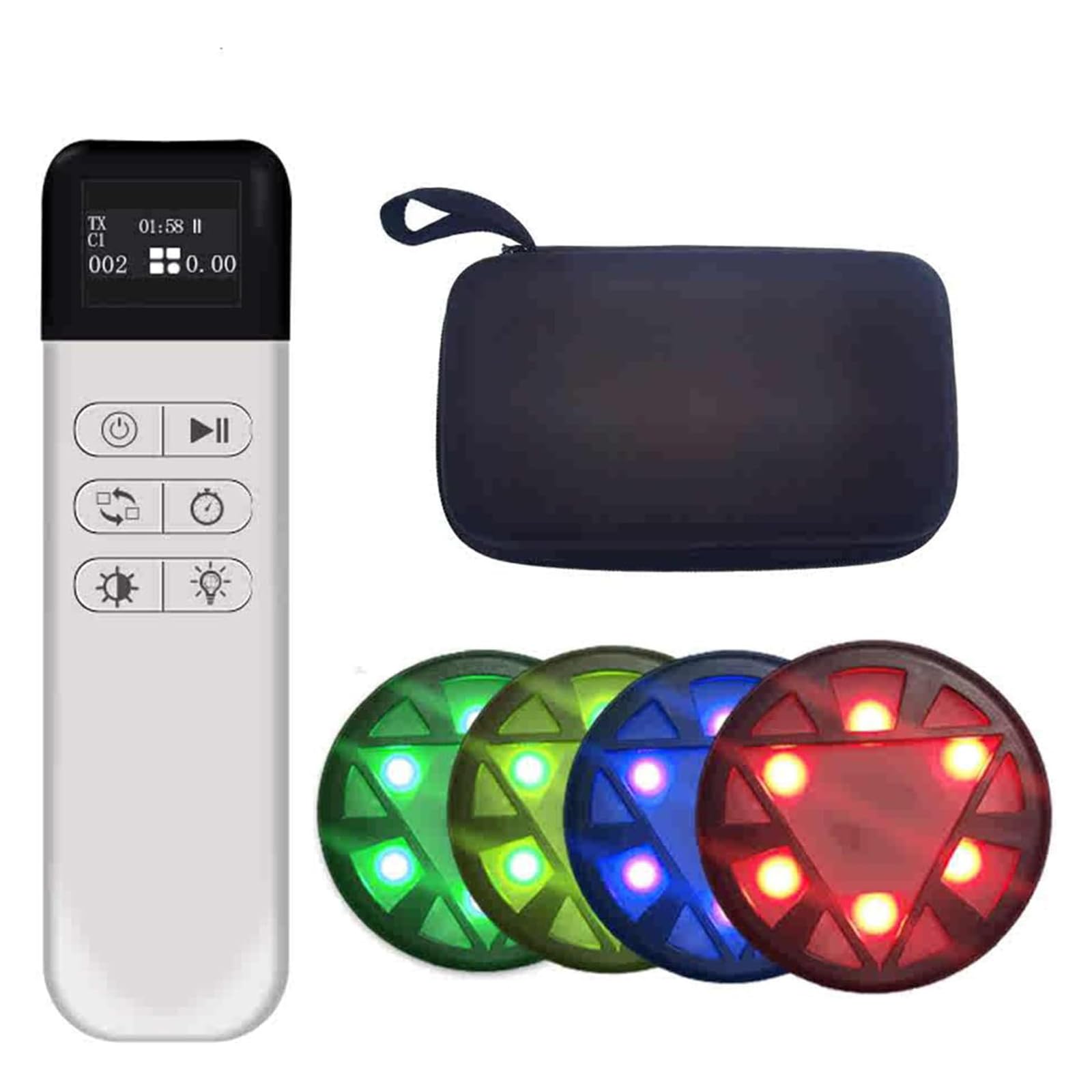 Luz de entrenamiento de reacción, 6 luces de función con control remoto, 5 colores, para ejercicios de ejercicios de agilidad y velocidad