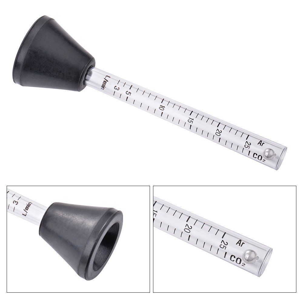 Flussometro Per Saldatore Misuratore Di Portata Gas Argon Per Saldatura Tig E Mig - Scala 0-14 LPM O 0-25 LPM Flussimetro Gas Sconosciuto Marchio