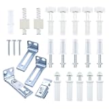 Coshar 1 Set Bifold Closet Door Hardware Kit 22Pcs Bifold Door Repair Kit for 7/8