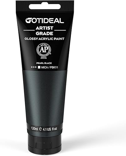 Vista 23 de GOTIDEAL - Juego de pinturas acrílicas para manualidades, 8 colores primarios (120 ml, 4 oz) con pigmentos ricos, no tóxicas, lavables, pintura