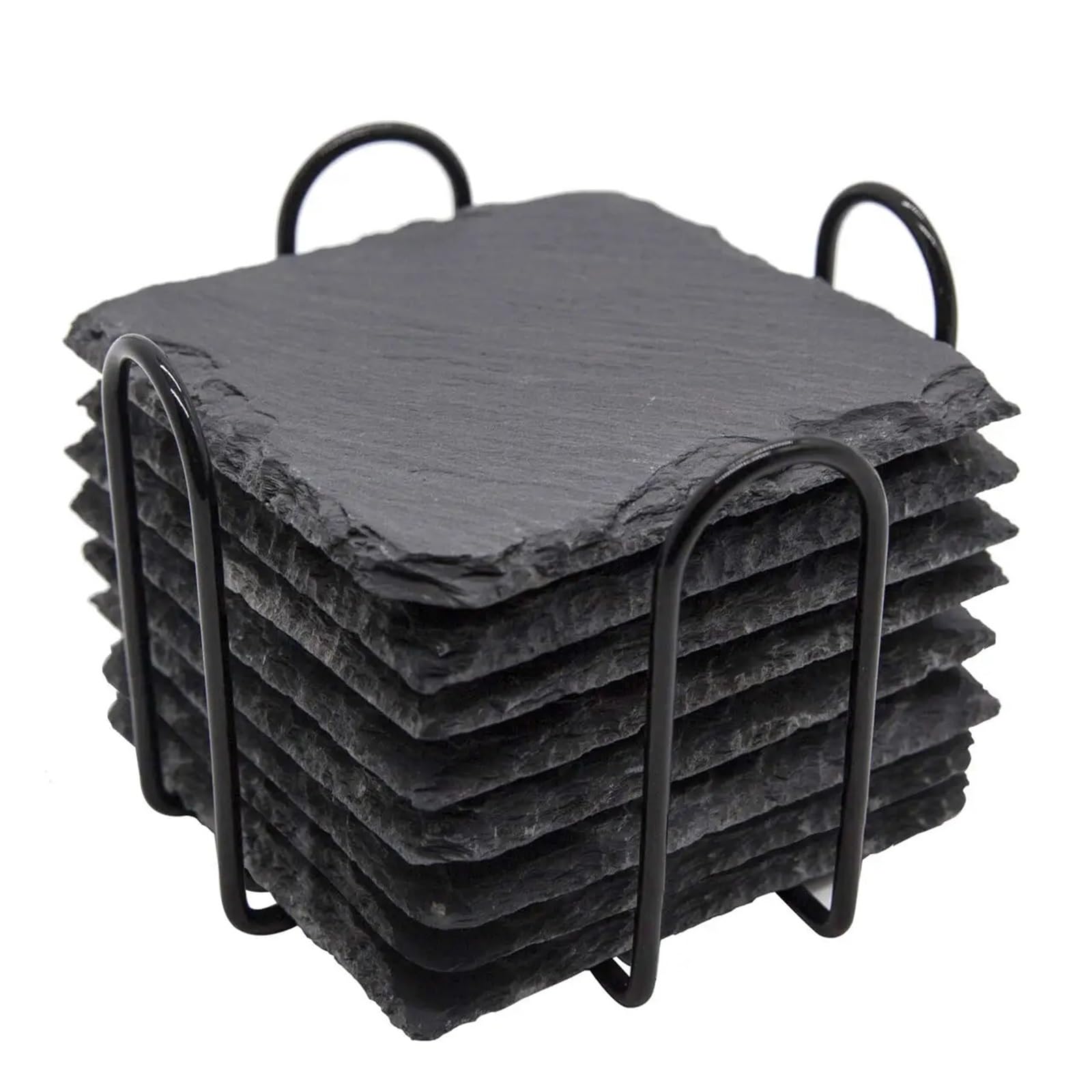 12 Pack Slate Coaster With Holder