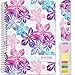 HARDCOVER Academic Planner 2019-2020: (June 2019 Through July 2020) 5.5"x8" Daily Weekly Monthly Planner Yearly Agenda. Bonus Bookmark, Pocket Folder and Sticky Note Set (Bright Flowers)