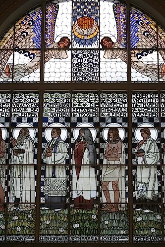 Art tableau vitraux de l'Am Steinhof pour illuminer un salon avec une toile Moser 60x90
