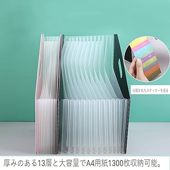 Amazon | Refoiner ファイルボックス a4 伸縮式 ドキュメント