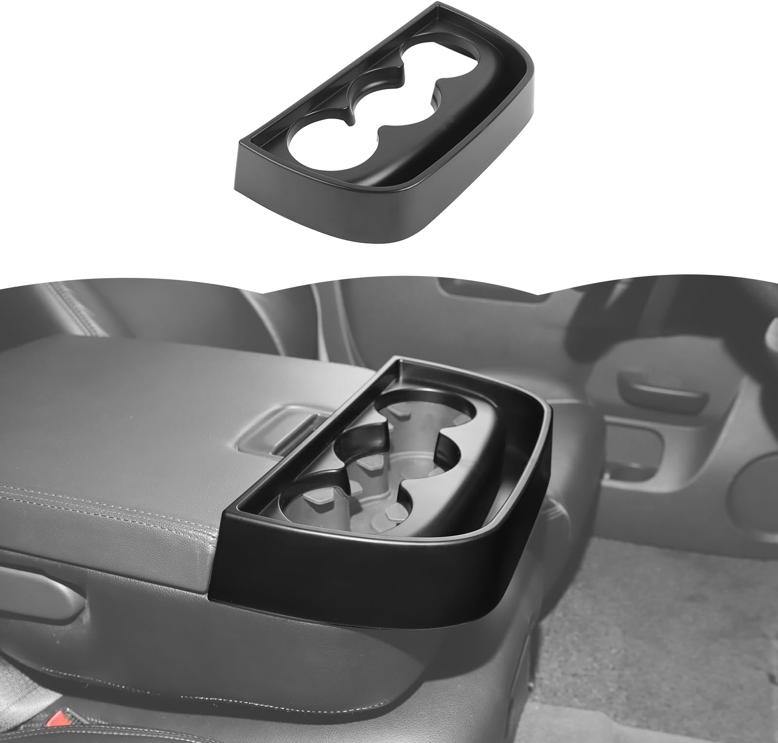 RT-TCZ Front Cup Holder Storage Box Tray Organizer Interior Accessories for Chevy Silverado 2007-2013,for GMC Sierra 2007-2013