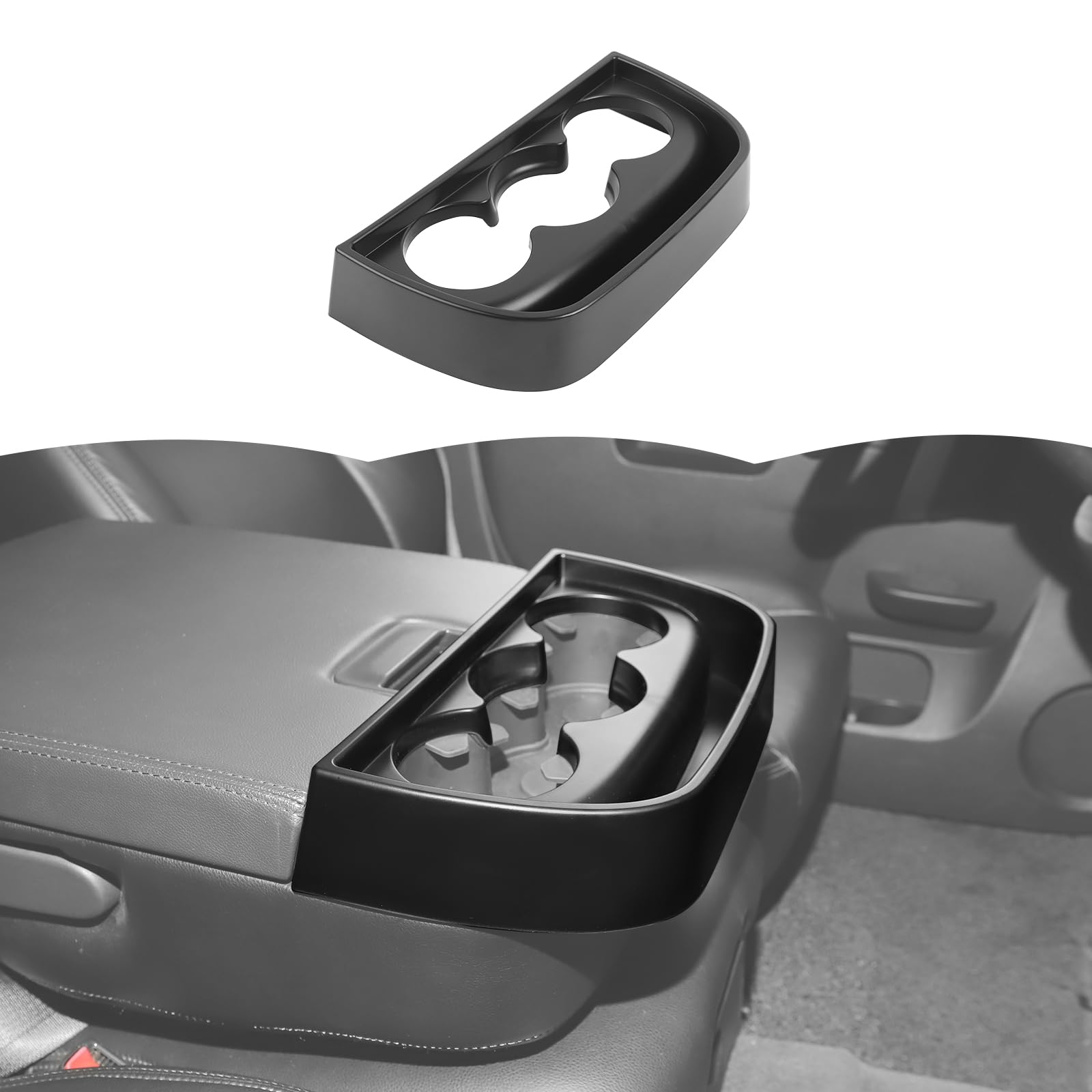 RT-TCZ Front Cup Holder Storage Box Tray Organizer Interior Accessories for Chevy Silverado 2007-2013,for GMC Sierra 2007-2013