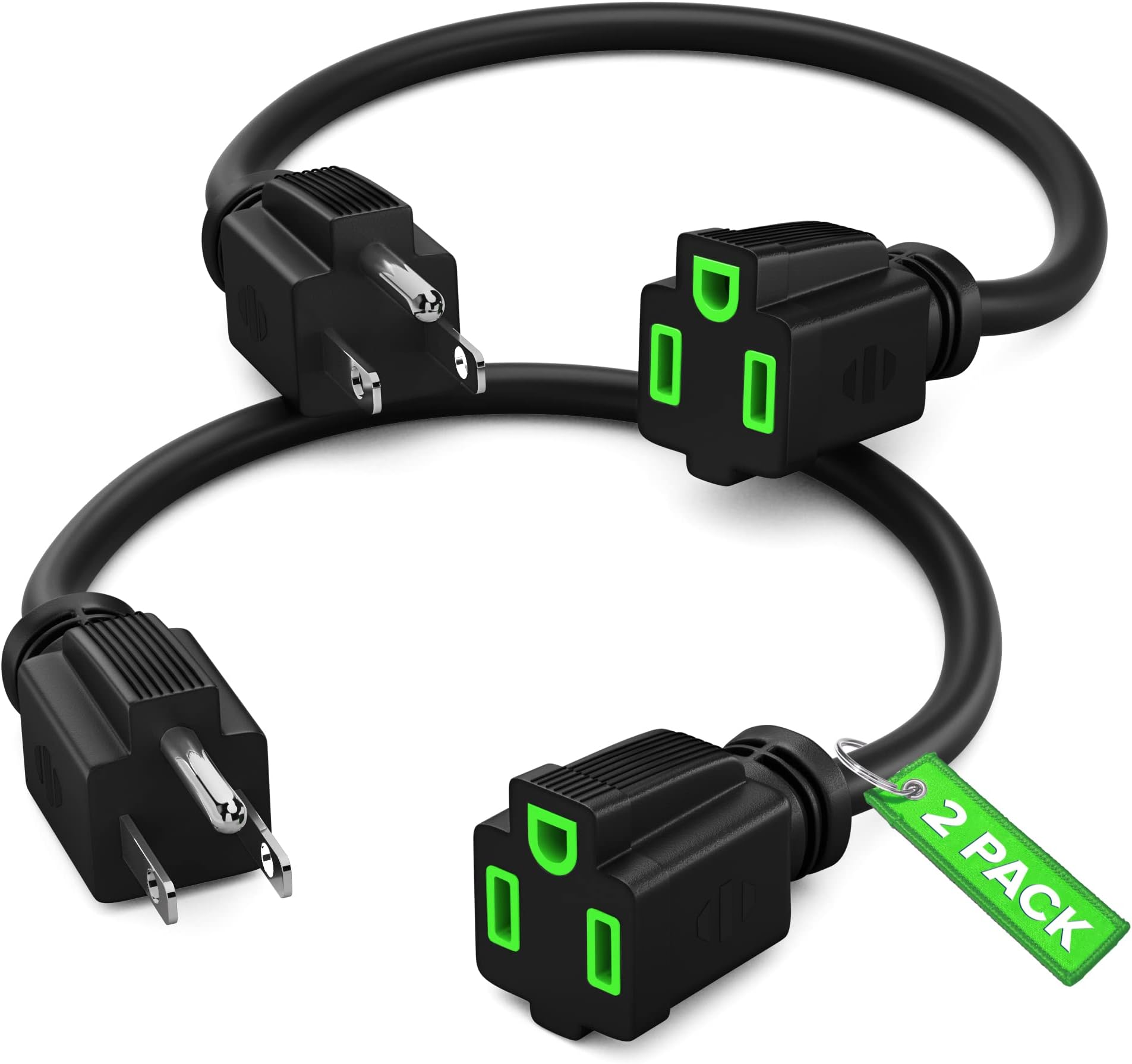 Coleman Cable 6991 16/3 3Pc 8in. Household Cube Tap Extension Cords