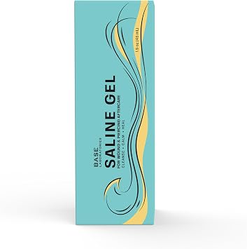 Base Labs Saline Gel 45ml � Piercing Aftercare & Piercing Bump Solution � Nose, Ear & Belly Button Piercing Care � Hydrating Gel for Piercings, Burns & Irritations � Aloe Vera, Tea Tree & Sea Salt