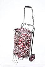 Generic Grocery Shopping Trolley Bag - Black, Metal, 4 Wheels, 10kg Capacity