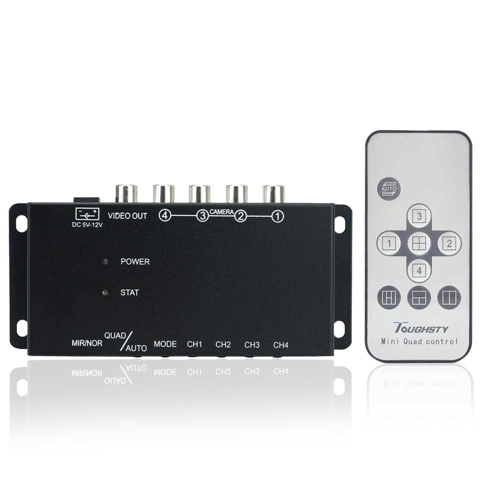 Buy Toughsty™ 4Ch Mini Color Video Quad Splitter Multiplexer Processor